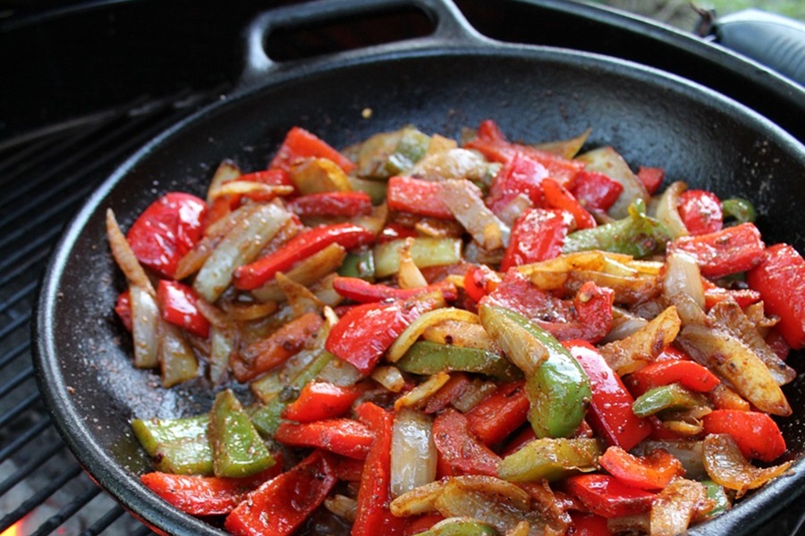 Easy Paleo Recipes for Beginners Close Up of a Cast Iron Skillet on a BBQ Grill
