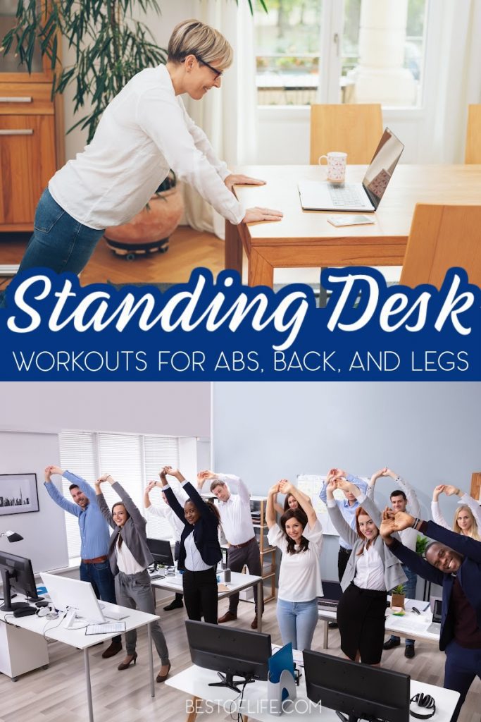 15+ Standing Desk Exercises Abs Back Legs Wurf Board