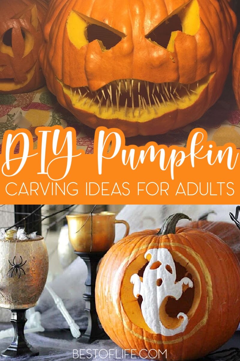 Use some easy DIY pumpkin decorating ideas for adults to impress anyone who dares visit your doorstep for some tricks or treats this Halloween. How to Carve a Pumpkin | Pumpkin Carving Ideas | DIY Pumpkin Carving | DIY Halloween Ideas | Pumpkin Carving Tutorials Adult Pumpkin Carving Ideas | Halloween Party Ideas #halloween #pumpkincarving via @thebestoflife