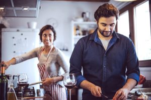 Easy Date Night Recipes a Couple Cooking Together in a Kitchen