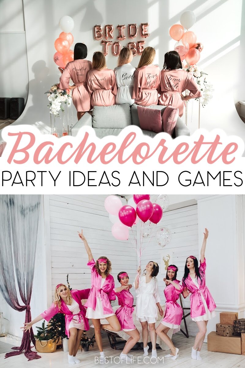 Celebrate the bride to be with a bachelorette party she will never forget! These hilarious bachelorette party ideas will help you plan the best party! Bachelorette Party Games | Bachelorette Party Games Scavenger Hunt | Bachelorette Party Ideas on a Budget | Bachelorette Party Games Clean | Ladies Night Games #bacheloretteparty #partyideas via @thebestoflife
