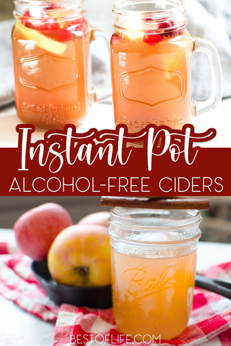 All it takes is a few ingredients to make the best Instant Pot cider recipes. You can then enjoy a fresh, warm glass of cider as you cuddle up by the fire. These recipes are perfect for parties for kids, too! Instant Pot Drink Recipes | Instant Pot Fall Recipes | Recipes for Fall | Homemade Cider Recipes | Hot Drink Recipes #cider #instantpot