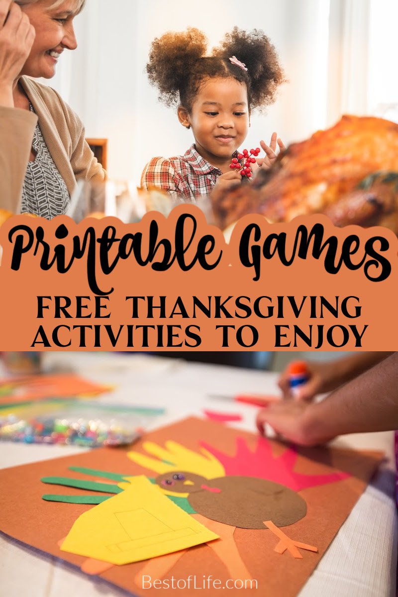 Cook the turkey without worrying about the kids when you use these free printable Thanksgiving games. Thanksgiving Games for Kids | Printable Thanksgiving Activities | Turkey Day Entertainment | Kids Thanksgiving Crafts | Free Holiday Printables | Thanksgiving Party Games | Family Thanksgiving Ideas | Holiday Activities for Children | Stress-Free Thanksgiving | Thanksgiving Coloring Pages | Kids Activity Sheets