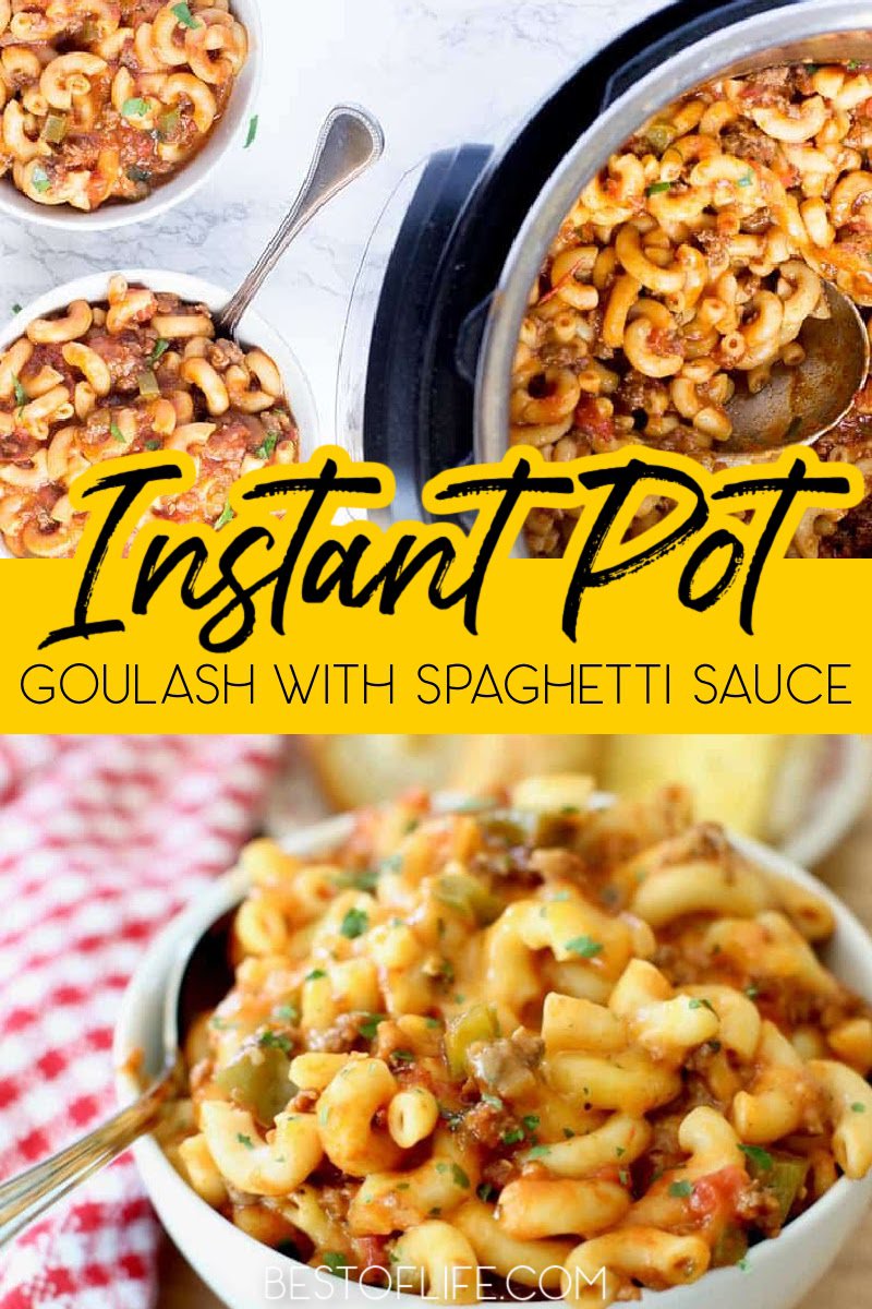 Making these delicious Instant Pot goulash recipes will take what you remember and transform it into an easy family dinner everyone will enjoy. Healthy Instant Pot Recipes | Instant Pot Pasta Recipes | Instant Pot Stew Recipes | Instant Pot Ground Beef Recipes | Easy Dinner Recipes | Instant Pot Recipes with Pasta | Instant Pot Dinner Recipes #instantpotrecipe #pastarecipes via @thebestoflife