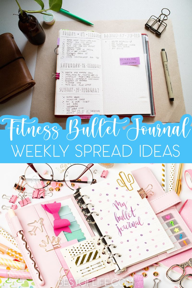 There are several ways one can use a fitness bullet journal to track fitness habits and reach health goals. One way is through a strategically-designed weekly spread. Fitness Tips | Best Fitness Tips | Easy Fitness Tips | Fitness Bullet Journal Tips | Easy Fitness Bullet Journal Tips | Best Fitness Bullet Journal Tips | Fitness BuJo Tips | Fitness BuJo Ideas | Tips for Fitness | Fitness Ideas for Beginners #bulletjournal #fitnesstips via @thebestoflife
