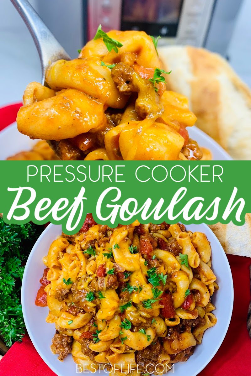 Making a pressure cooker beef goulash recipe is an easy way to enjoy a family dinner that is full of flavor and requires minimal meal prep time. Instant Pot Beef Recipe | Instant Pot Hamburger Meat Recipes | Pressure Cooker Recipes with Beef | Instant Pot Goulash Recipe | Easy Family Dinner Recipes | Instant Pot Dinner Recipes #instantpot #beefrecipe via @thebestoflife