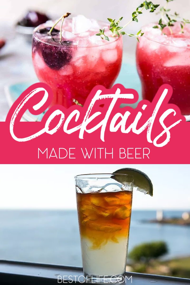 Beer is a drink I always welcome, but you can also use it as an ingredient in some of the best beer cocktail recipes as well. Best Beer Cocktail Recipes | Easy Beer Cocktail Recipes | How to Make Beer Cocktail Recipes | Party Recipes | Cocktails for Parties | Cocktail Recipes for a Crowd | Recipes with Beer | Tips for Beer Cocktails #cocktailrecipes #beer