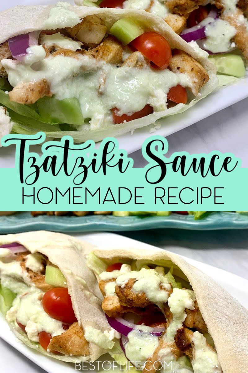 This homemade tzatziki sauce recipe is a delicious sauce or spread that is a perfect snack recipe for parties and happy hour gatherings! Greek Yogurt | Tzatziki Sauce Recipe Easy | Tzatziki Chicken | Greek Sauce Recipe | Easy Snack Recipes | Party Recipes | Appetizer Recipes | Recipes for a Crowd | Side Dish Recipes #partyrecipes #DinnerRecipes via @thebestoflife