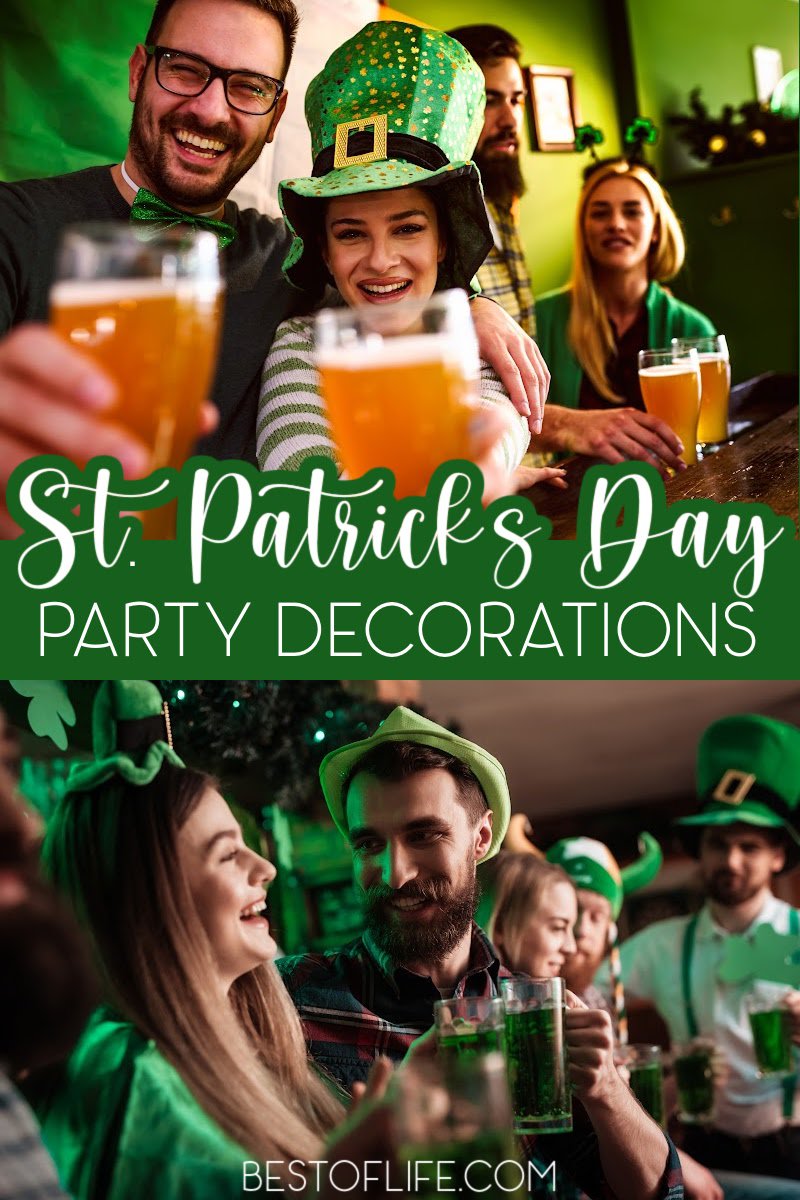 Host your very own Irish-themed party with fun and colorful St Patricks Day decorations that add some festive green to your St Patrick’s Day party. St Patrick’s Day Décor | St Patrick’s Day Party Ideas | Party Décor | Outdoor Party Decorations | Party Planning Tips | Green Party Decor Ideas #stpatricksday #partydecor