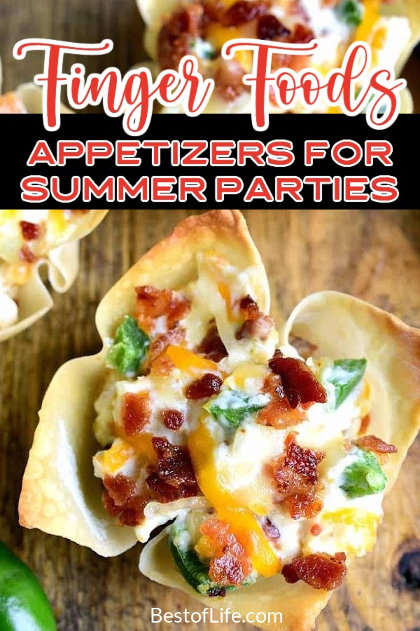 Find the best finger food appetizers to help keep everyone at your party happy and full as they celebrate the occasion. Finger Food Recipes | Party Finger Foods | Recipes for Parties | Party Appetizer Recipes | Appetizers for a Crowd | Recipes for a Crowd | Tips for Hosting Parties | Summer Party Ideas | Summer Party Recipes #partyrecipes #partyplanning via @thebestoflife