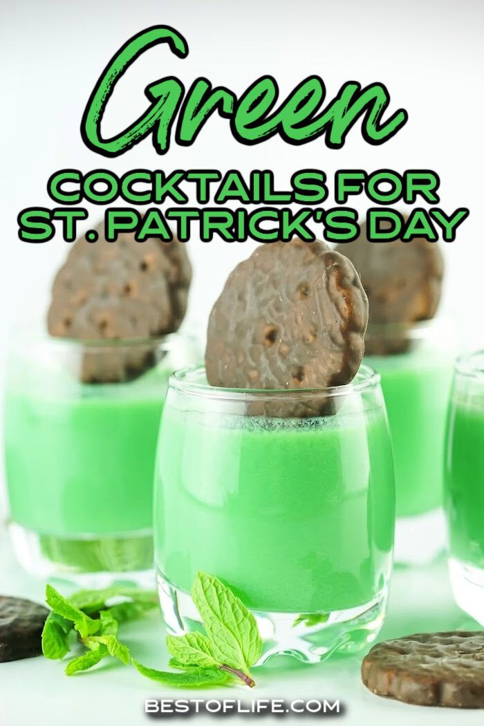 These green cocktails for St. Patrick’s Day will add a green twist to classic cocktails and some unique recipes that fit the green theme. St Patricks Day Cocktails | Irish Cocktails | Green Drinks | St Patricks Day Recipes | Party Food | Party Drink Recipes | Green Drinks for Adults | Green Party Ideas | St Patricks Day Ideas | St Patricks Day Party Ideas via @thebestoflife