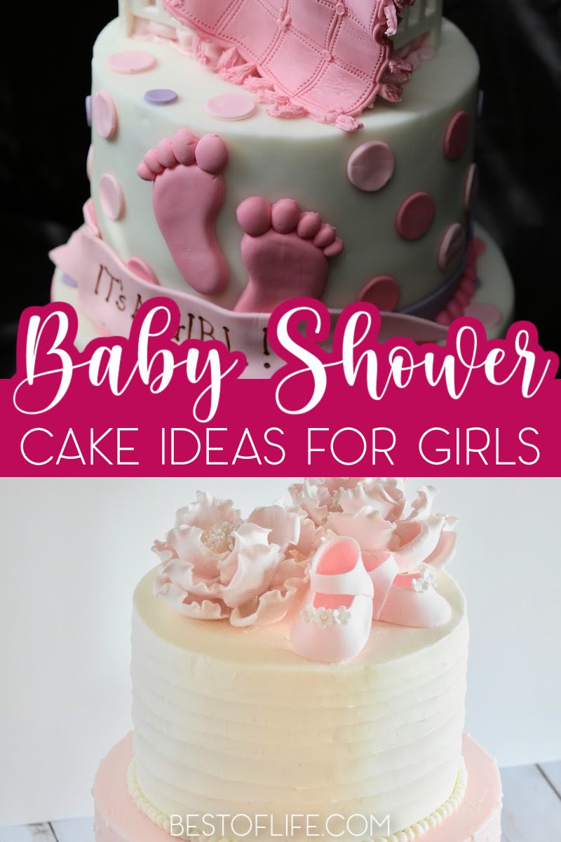Baby shower cakes for girls are filled with color and fun designs can turn your baby shower theme and party into one that will be remembered! Baby Shower Cake Ideas | Baby Shower Themes | Baby Shower Ideas for Girls | Baby Shower Decorations | Baby Shower Food Ideas | Cake Ideas for Baby Showers | Pink Cake Ideas | Tier Cakes for Girls | Tier Cakes for Baby Showers #babyshower #partyplanning via @thebestoflife