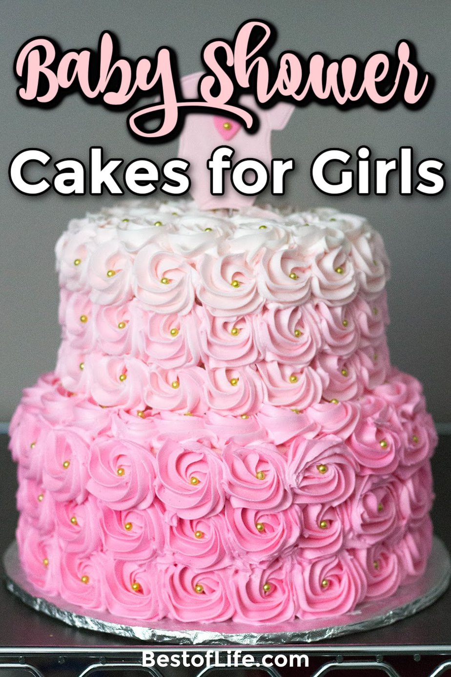 Baby shower cakes for girls are filled with color and fun designs can turn your baby shower theme and party into one that will be remembered! Baby Shower Cake Ideas | Baby Shower Themes | Baby Shower Ideas for Girls | Baby Shower Decorations | Baby Shower Food Ideas | Cake Ideas for Baby Showers | Pink Cake Ideas | Tier Cakes for Girls | Tier Cakes for Baby Showers #babyshower #partyplanning