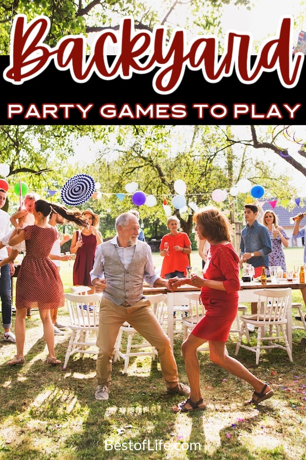 Backyard BBQ's go on all year round! Here are ten of the best backyard games to make your party a total blast! Things to do Outside | Outdoor Games | Games to Play Outside | Summer Activities for Parties | Summer Activity Ideas | Summer Party Ideas | Tips for Outdoor Parties #summerparties #backyardgames