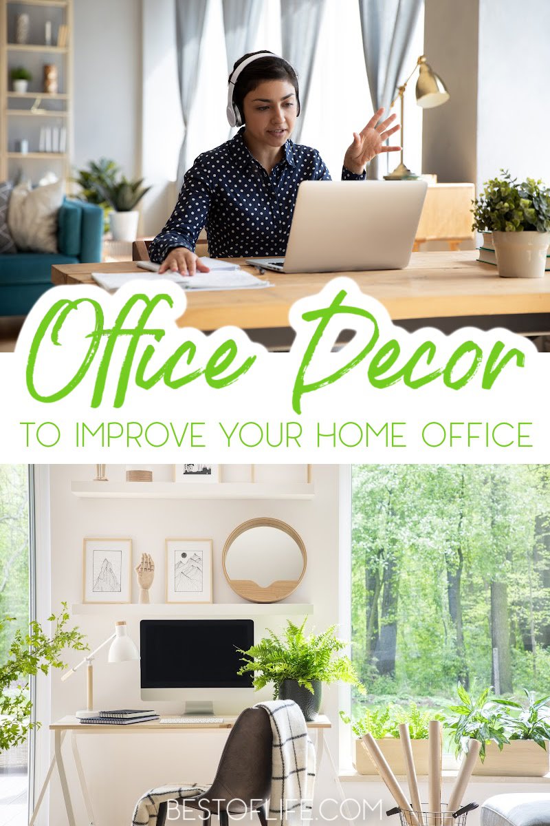 When looking for office decor ideas for your home office you have to incorporate your own style combined with functionality! Home Office Ideas | Home Office Organization | Office Decorating Ideas | Office Decorating for Work | Office Decor for a Cubicle | How to Decorate an Office | Home Office Tips | Cheap Office Decor | Luxury Office Decor #office #decortips