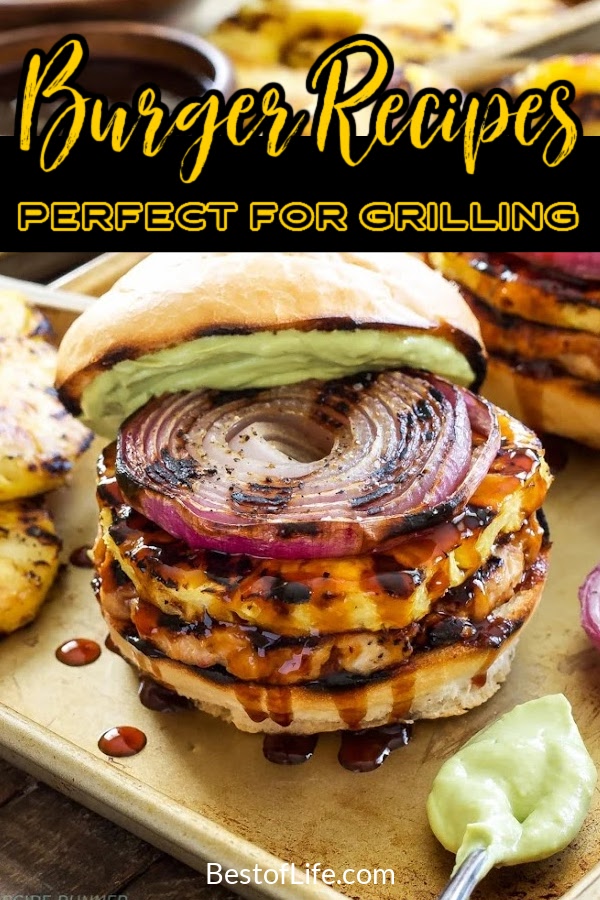 It doesn't matter what time of the year it is! Grilling the best burger recipes is always enjoyable. Best Burger Recipe for Grills | Grilling Recipes | Easy Burger Recipes | BBQ Party Recipes | Recipes for Summer | Summer Party Recipes | Summer Recipes for a Crowd | Summer Grilling Recipes | BBQ Recipes #burgerrecipes #grillingrecipes