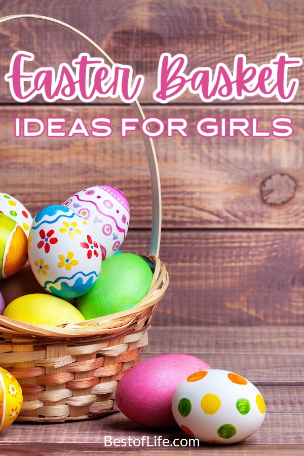 The best Easter basket ideas for girls can help the Easter Bunny build an Easter basket to remember for your daughter, niece, or special girl in your life. Easter Baskets for Teen Girls | Tween Easter Basket Ideas | Girls Easter Basket Fillers | Easter Basket Fillers for Tweens | Easter Baskets for Toddler Girls | Cheap Easter Basket Stuffers | Toddler Easter Basket Tips | Easter Gifts for Girls | Easter Ideas for Girls | Things to do on Easter #easter #easterbasket