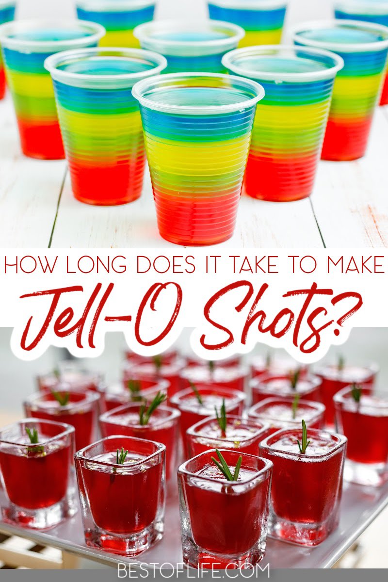 How long does it take jello shots to set? It’s important to know the answer to this question when making jello shots for your next party! Tips for Jello Shots | Party Planning Tips | Happy Hour Recipes | Jello with Alcohol Tips | Cocktail Recipes | Party Recipes | Jello Shot Ideas | Adult Jello Recipes via @thebestoflife