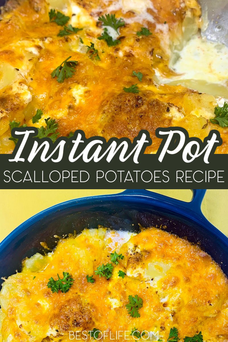 Instant Pot scalloped potatoes with cream are a delicious side dish that pairs well with just about any dinner recipe. Instant Pot Side Dish Recipes | Instant Pot Potatoes Recipes | Pressure Cooker Side Dishes | Instant Pot Cheesy Potatoes | Side Dish Recipes for Dinner | Instant Pot Dinner Recipes | Instant Pot Recipe with Potatoes | Pressure Cooker Potato Recipe | Potato Side Dish Ideas #instantpotrecipe #sidedishrecipe