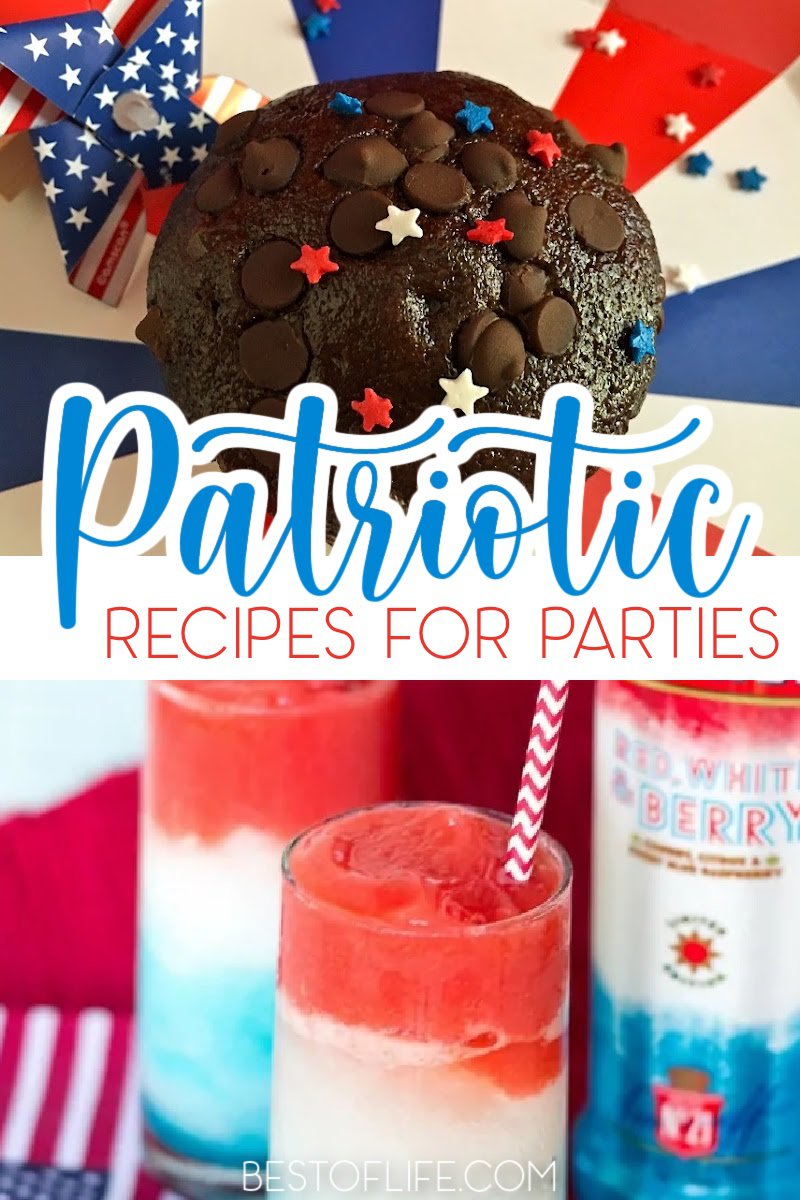 Take your barbecue and turn it into a patriotic party that everyone will enjoy by using the best July 4th recipes for your patriotic celebration. 4th of July Recipes | Fourth of July Recipes | July 4th Recipes | 4th of July Cocktails | Fourth of July Cocktails | July 4th Cocktails | 4th of July Desserts | Fourth of July Desserts | July 4th Desserts | Patriotic Recipes | Patriotic Desserts | Patriotic Cocktails | Easy Party Recipes #4thofjuly #partyrecipes via @thebestoflife