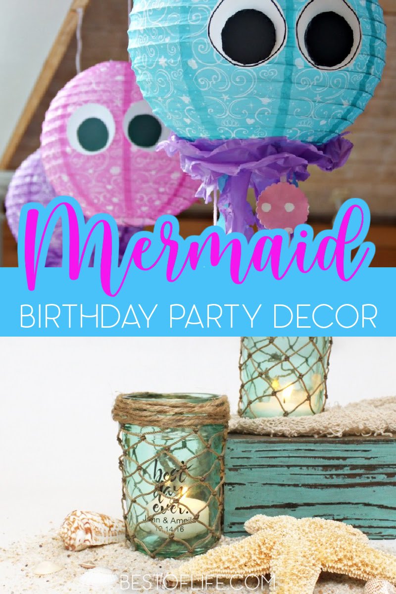 Host the best mermaid party you can by making DIY mermaid birthday party decorations that will add color and fun to the birthday festivities. DIY Party Decor | Mermaid Party Decor | DIY Birthday Party Decor | Birthday Party Ideas | Party Planning Ideas | Party Decor #mermaids #party via @thebestoflife
