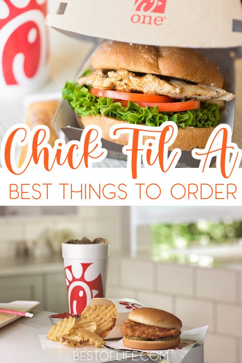 Just what is the best thing to get at Chick fil A? Here are our recommendations for each foodie age group, those who want healthy menu items at Chick fil A, and for those who love their grease. Best Fast Food | Dining Out Tips | Chick fil A Menu | Tips for Chick fil A | Chick fil A Sundays | Fast Food Options | Things to Order Fast Food | Fast Food Chicken Sandwich via @thebestoflife