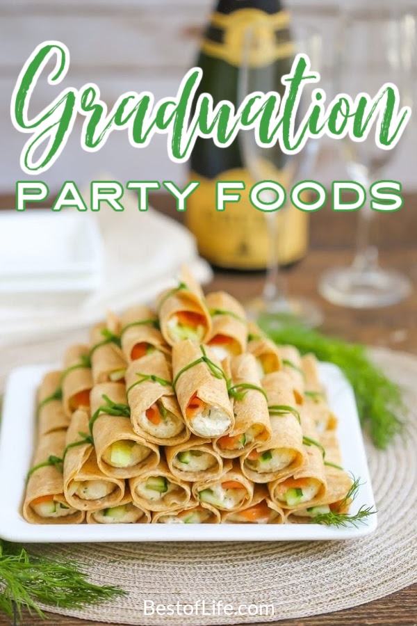 Celebrate graduation with some of the best high school graduation party foods that will impress everyone there and make the graduate feel special. Graduation Party Recipes | Recipes for a Graduation Party | Recipes for a Party | Party Recipes | Recipes for a Crowd | Tips for Graduation Parties | Recipes for Graduation Day #partyrecipes #graduationparty