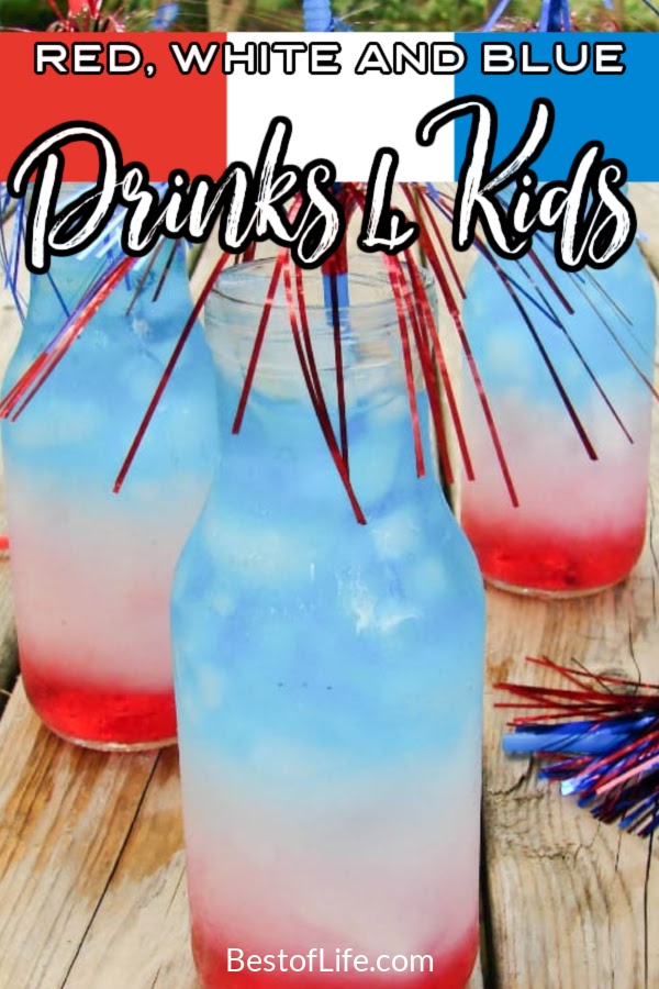 Not all red white and blue drinks need to have alcohol and when they don’t you can share the party drinks with guests of all ages. Fourth of July Drinks | Drinks for Kids | Red White and Blue Drinks | Patriotic Recipes | Patriotic Party Recipes | Recipes for Memorial Day | Recipes for Independence Day | Independence Day Drinks | Fourth of July Recipes | Fourth of July Party Recipes #patriotic #partyrecipes via @thebestoflife