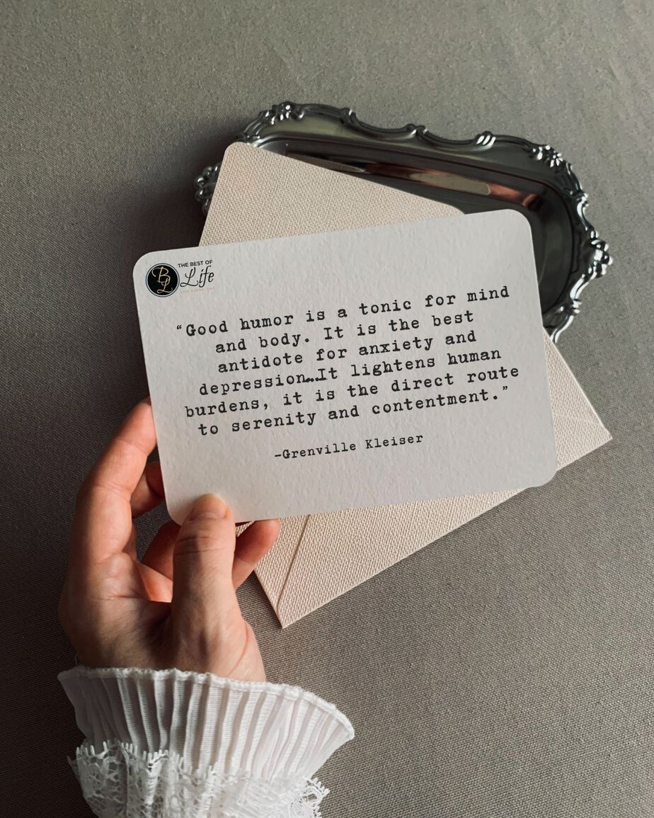 Motivational Quotes for People Who Struggle with Anxiety “Good humor is a tonic for mind and body. It is the best antidote for anxiety and depression…It lightens human burdens, it is the direct route to serenity and contentment.” -Grenville Kleiser