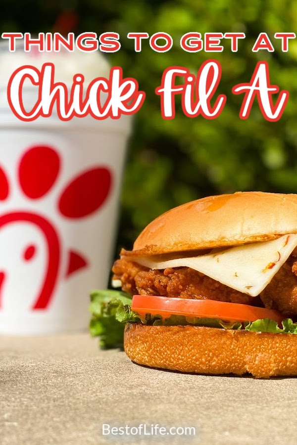 Just what is the best thing to get at Chick fil A? Here are our recommendations for each foodie age group, those who want healthy menu items at Chick fil A, and for those who love their grease. Best Fast Food | Dining Out Tips | Chick fil A Menu | Tips for Chick fil A | Chick fil A Sundays | Fast Food Options | Things to Order Fast Food | Fast Food Chicken Sandwich #chickfila #fastfood