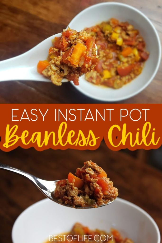 Beanless Instant Pot Chili Recipe The Best of Life