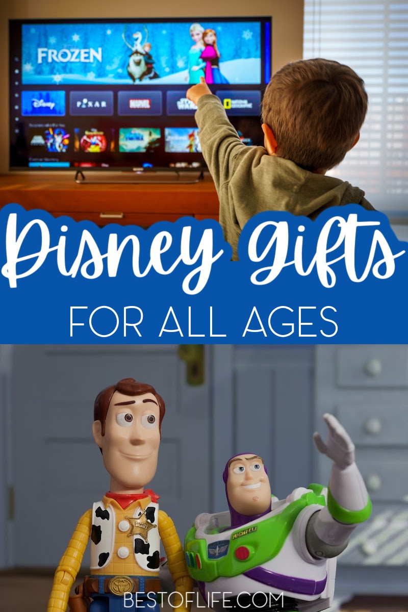 The love of Disney spans across the ages! Give these Disney gifts for all ages to the Disney fan in your life. Disney Gifts for Adults | Disney Gifts for Teens | Disney Gifts for your Boyfriend | Best Gift Ideas | Holiday Disney Gift Ideas | Gifts for Disney Adults | Disney Toys for Kids | Gift Ideas for Disney Fans #disney #giftideas