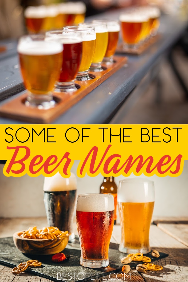 They say it's all in the name, check out more of the best beer names we could round up and decide for yourself if that's true! Best Beer Names | Best Beers | Best Craft Beers | Beers with the Best Names | Names for Alcoholic Drinks | Craft Beer | Things to Know About Craft Beer #craftbeer #beer via @thebestoflife