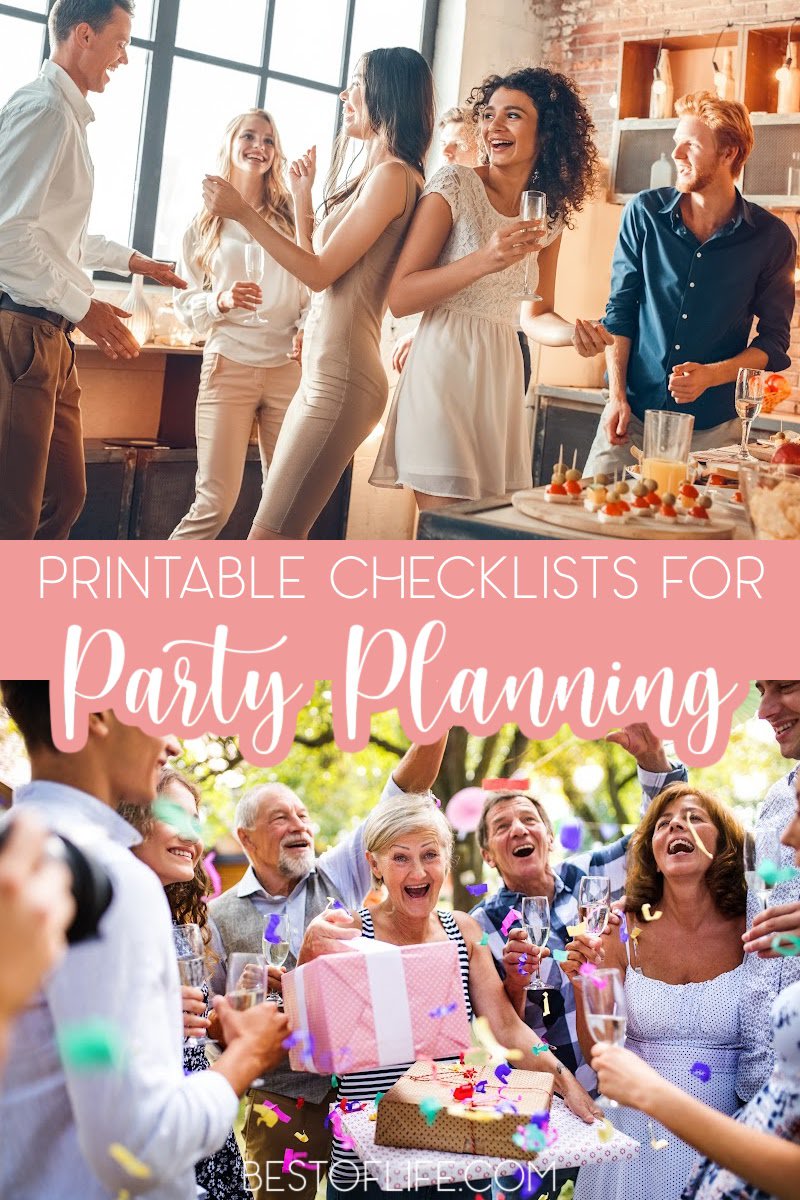 Save yourself some time and energy by using the best party planning checklist printables to help you plan your party. #party #planning #organized | Best Party Planning Tools | Free Party Checklist Printables | Best Party Planning Checklists