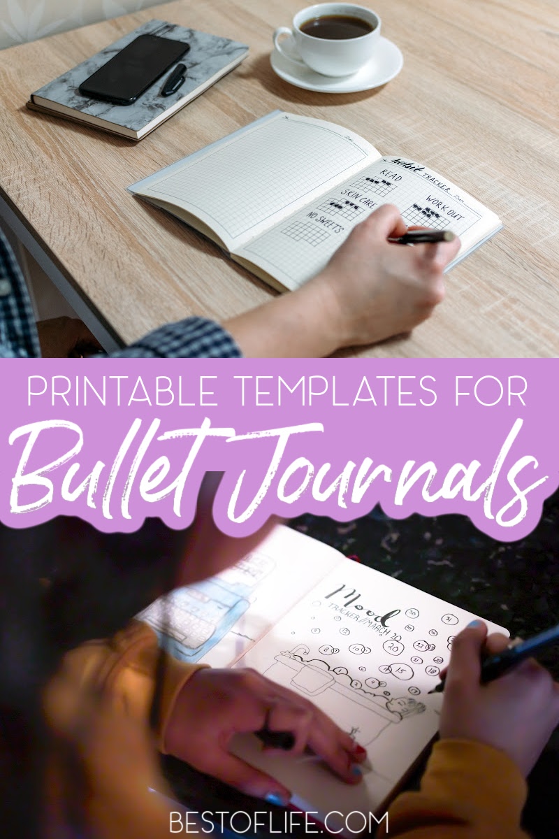 Printable bullet journal templates can help give you the creativity you need to put together the best bullet journal to organize every aspect of your life. Bullet Journal Printables | Free Bullet Journal Printables | BuJo Printables | Bullet Journal Tips | Best Bullet Journal Tips | BuJo Tips | Best BuJo Tips | Printables for Journaling | Daily Planner Ideas | DIY Planner Printables #bulletjournal #bujo via @thebestoflife