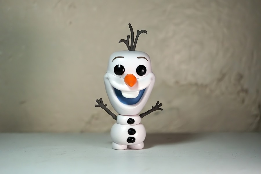 Disney Gifts for All Ages Close Up of an Olaf Funko Pop Figure