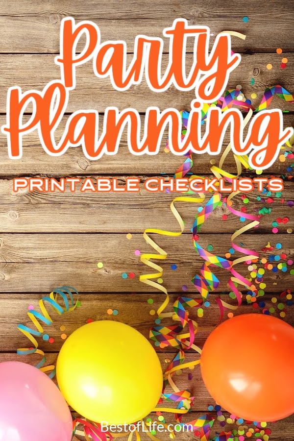 Save yourself some time and energy by using the best party planning checklist printables to help you plan your party. #party #planning #organized | Best Party Planning Tools | Free Party Checklist Printables | Best Party Planning Checklists via @thebestoflife