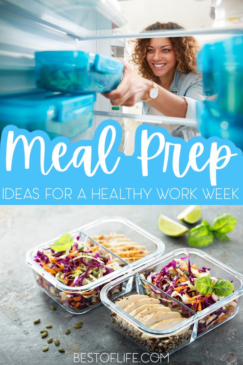 Quick, easy, and healthy meal prep ideas can help you stick to a diet and avoid the drive-thru line. Healthy Recipes for Work | Healthy Lunch Recipes | Healthy Recipes | Best Recipes for Work | Easy Recipes for Work | Healthy Meal Prep Recipes | Best Meal Prep Recipes | Easy Meal Prep Recipes | Tips for Meal Prep | Weight Loss Ideas | Tips for Losing Weight #mealprep #weightloss