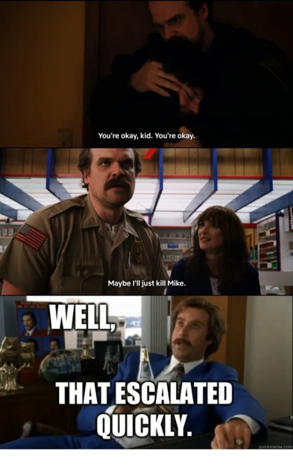 Stranger Things Memes Season 3 Hopper and Joyce Memes