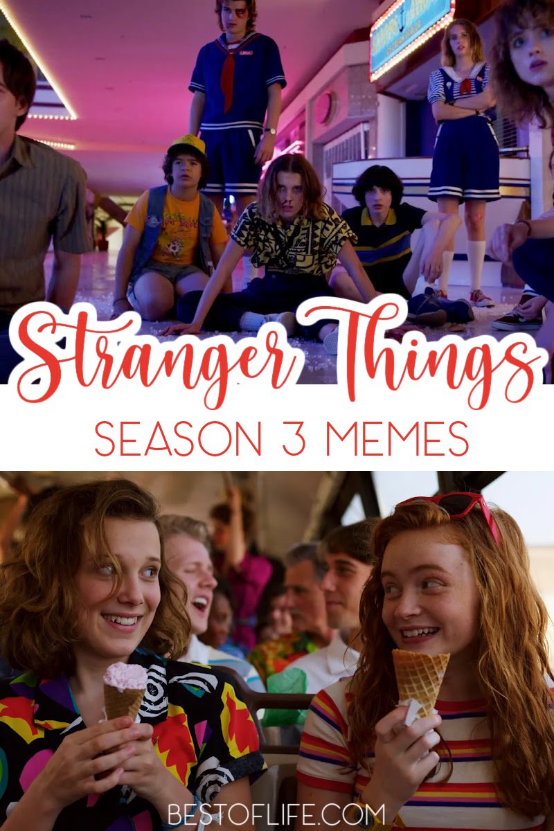 The best Stranger Things memes season 3 give us more people to mourn, more people to love, and maybe finally, we can play some D&D. Stranger Things Memes | Stranger Things Season 1 Memes | Stranger Things Season 2 Memes | Stranger Things Season 3 Memes | Netflix Memes | Funny Stranger Things Quotes Hopper Memes | Alexi Memes #strangerthings #memes