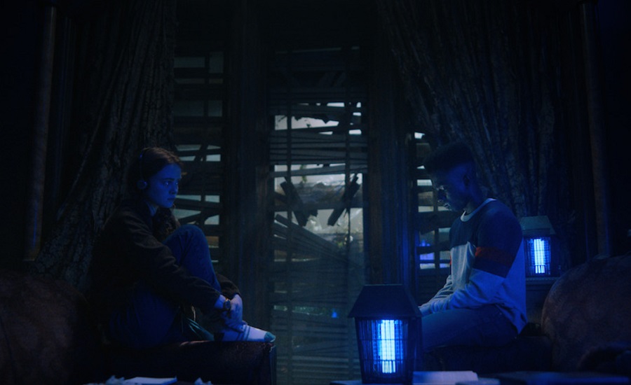 Stranger Things Memes Season 4 Screenshot of Max and Lucas in an Attic from an Episode of the Show