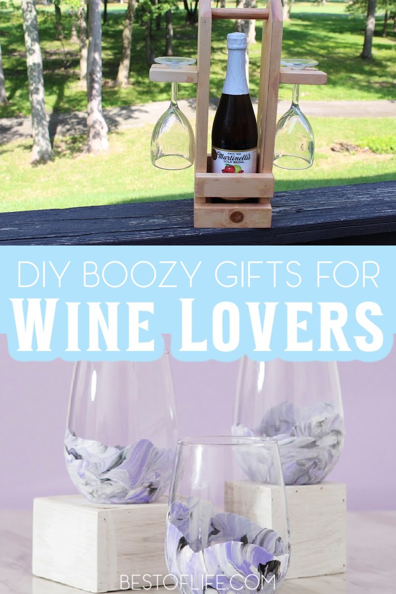 DIY boozy gifts for wine lovers are easy, fun, and affordable to make but they will also be well appreciated by the wine lover in your life. DIY Wine Bottle Crafts | DIY Cork Crafts | DIY Projects | DIY Home Decor | Wine Lover Gifts | #wine #DIY