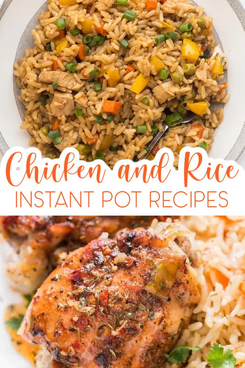 Add these easy Instant Pot chicken and rice recipes to your meal planning! They are perfect for weeknights when you are short on time. Instant Pot Dinner Recipes | Chicken Dinner Recipes | Rice Recipes | Chicken Recipes | Instant Pot Recipes | Instant Pot Family Dinners | Family Dinner Recipes | Instant Pot Recipes with Chicken | Instant Pot Recipes with Rice #instantpot #chickenrecipes via @thebestoflife