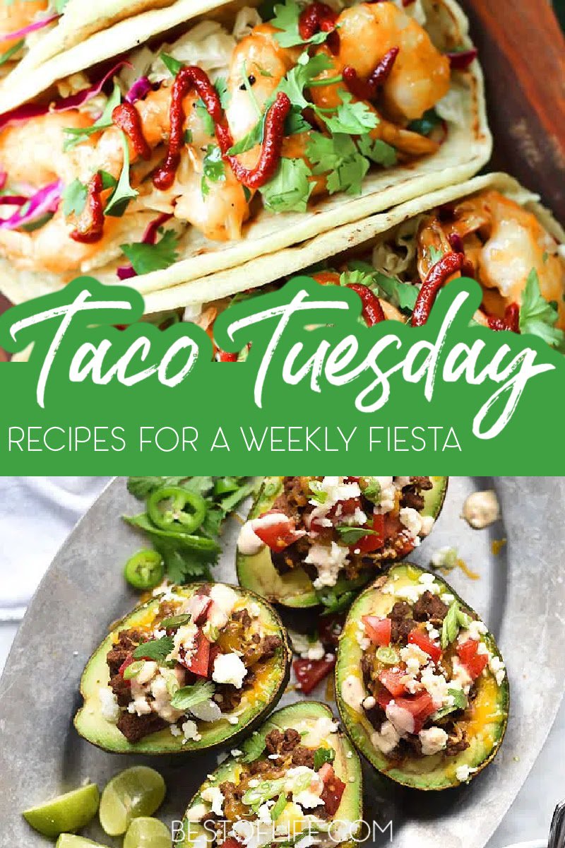 Mondays are rough. Tuesdays are better. Celebrate that every week with the best Taco Tuesday recipes. Easy Taco Recipes | Easy Margarita Recipes | Dinner Recipes | Cocktail Recipes | Mexican Food Ideas | Tips for Making Mexican Food | Taco Recipes for a Crowd | Mexican Rice Recipes | Refried Beans Recipes | Salsa Recipes #tacotuesday #Mexicanrecipes via @thebestoflife