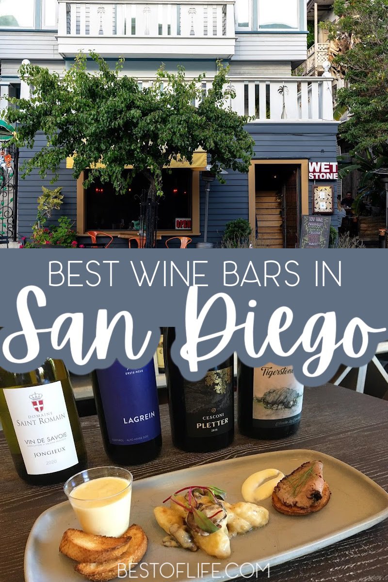 The best wine bars in San Diego are showing locals and tourists alike that San Diego is more than a craft beer mecca. Wine lovers rejoice in San Diego. Wine Bars in SoCal | SoCal Wineries | Things to do in San Diego | San Diego Travel Tips | Things for Couples in San Diego | Things to do for Adults in San Diego | Date Night in San Diego #sandiego #winebar via @thebestoflife