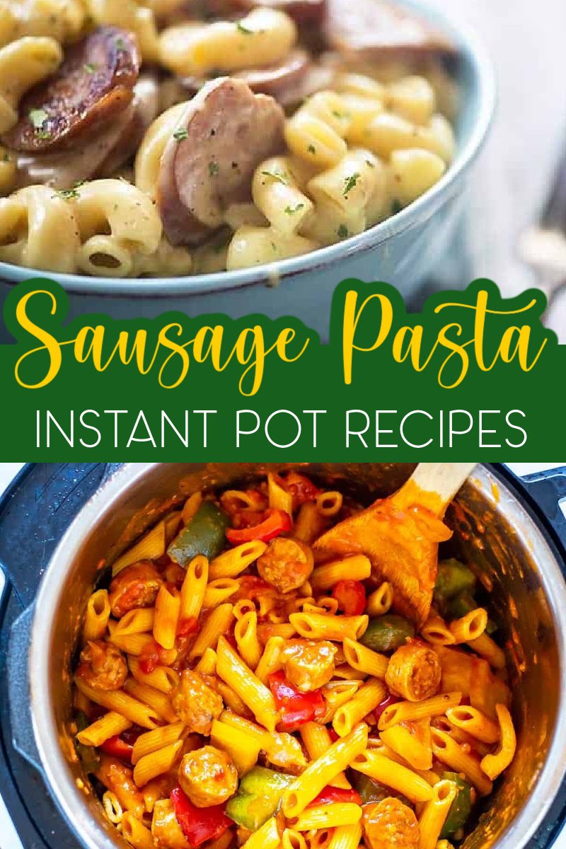 Instant Pot sausage pasta recipes are easy to make and offer a change of pace from classic pasta dishes you may be used to in your meal planning. Instant Pot Italian Sausage and Marinara | Instant Pot Creamy Sausage Pasta | Instant Pot Sausage and Zucchini | Instant Pot Pasta Recipes | Date Night Recipes | Italian Recipes with Sausage | Instant Pot Dinner Recipes | Pressure Cooker Pasta Recipes | Instant Pot Italian Recipes #instantpot #italianrecipes