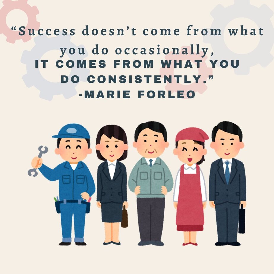 Labor Day Quotes “Success doesn’t come from what you do occasionally, it comes from what you do consistently.” -Marie Forleo