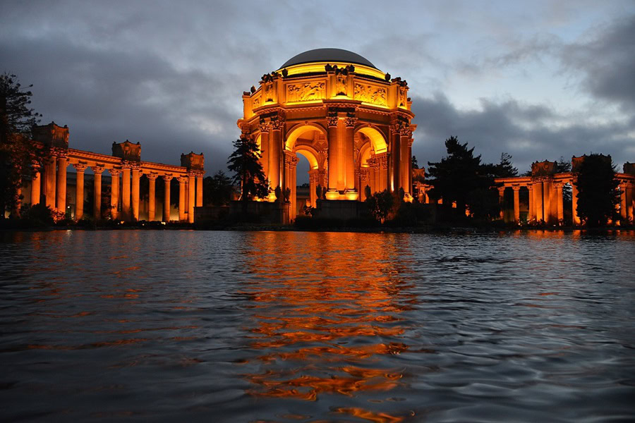 7 Things to See in San Francisco at Night the Palace of Fine Arts at Night