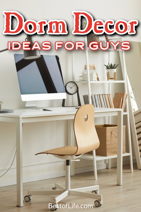 Dorm room decor for guys is not always easy, but parents prepping their teens for college want to ensure they have a safe space that feels like home. Dorm Decor Ideas | Tips for Dorm Decor | How to Decorate a Dorm Room | Decor Ideas for Students | Decor Ideas for Guys | College Room Decor for Guys #dormroom #decorideas via @thebestoflife