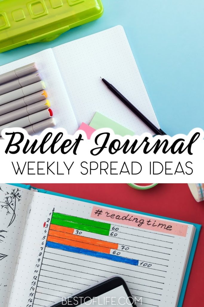 The best and most simple weekly spread bullet journal ideas will make it easy to organize your life without working too hard. Bullet Journal Weekly Spread Ideas | Easy Weekly Spread Ideas | Bullet Journal Tips | Weekly Bullet Journal Ideas | Bullet Journals for Beginners | Ways to Use a Bullet Journal #bulletjournal #BuJotips